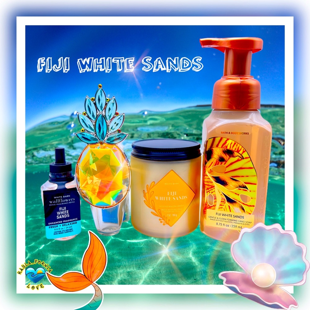 BBW 🏖️ Fiji White Sands + Pineapples 🍍 5 pc set